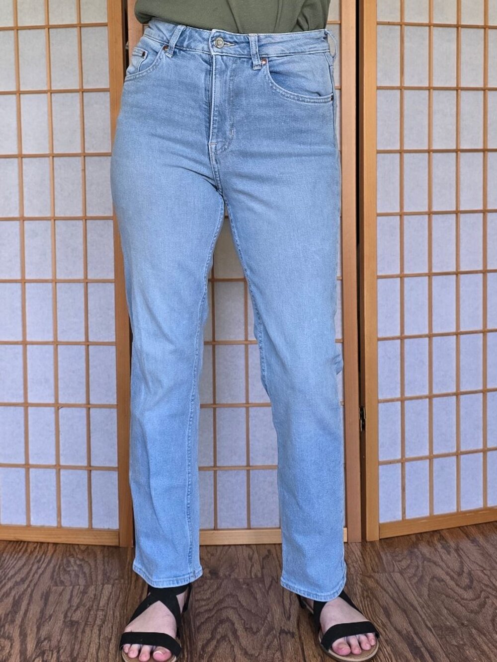 &denim High-Rise Straight Leg Ankle Jeans VGUC - Women's Size 4